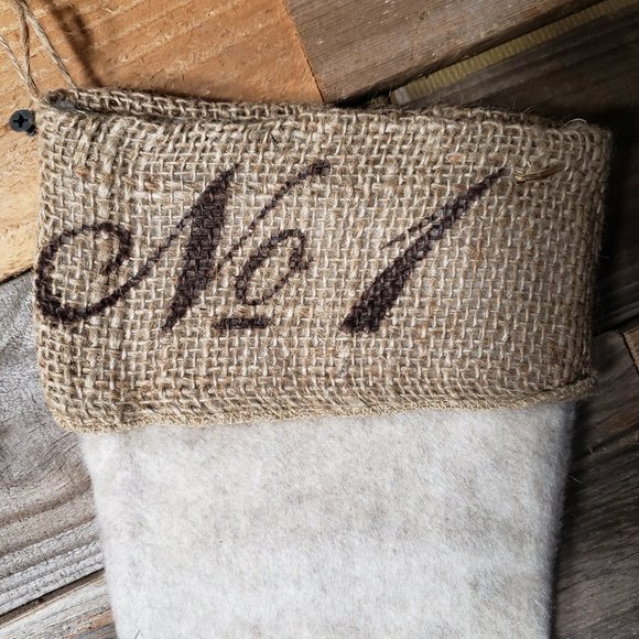 Sullivans 13" Felt & Burlap Stockings - Set of 2 - No. 1, No. 2, No. 3, No.4 NWT - Picture 8 of 11